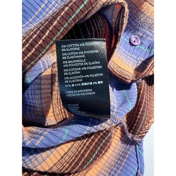 Striped Long Sleeve Button-Up Top - Picture 5 of 5